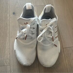 Women’s size 7, white adidas NMD1 sneakers